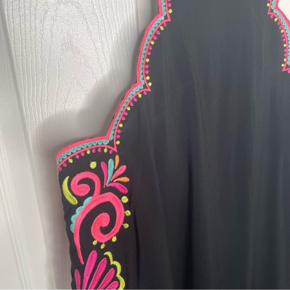 Lilly Pulitzer Quinn Dress Neon Embroidered In Onyx Gypset Swirl Dress XS - Picture 5 of 14